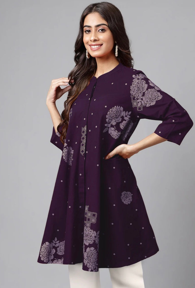AHIRI’s Bright Cotton Floral Tiered Dress
