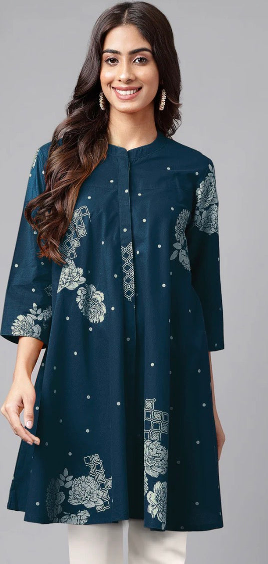 AHIRI’s Bright Cotton Floral Tiered Dress