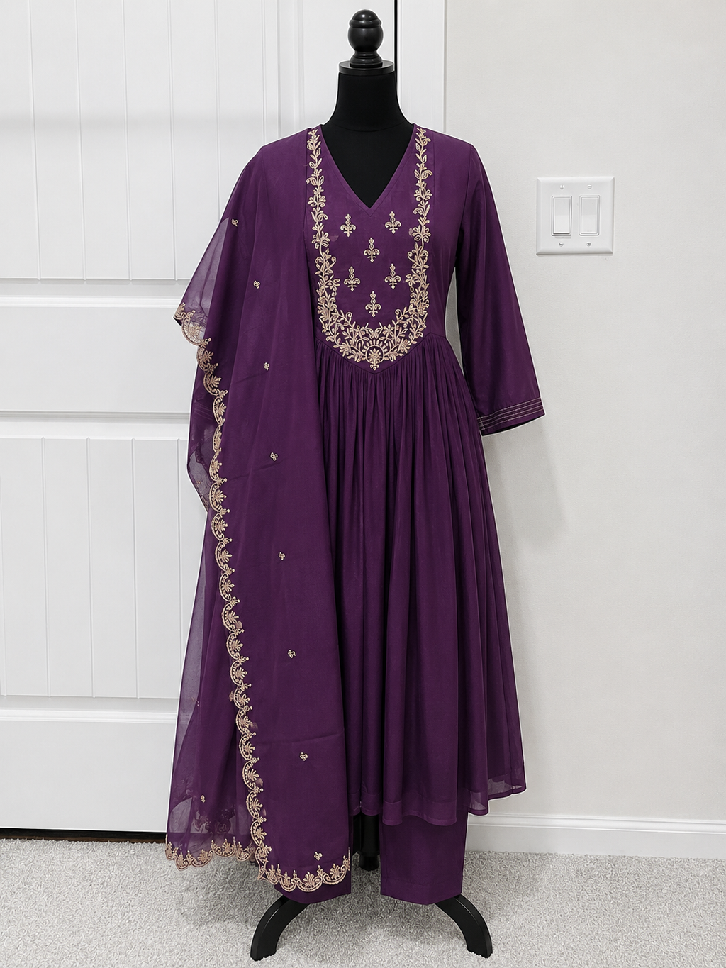 Mul Chanderi 3 piece Sets