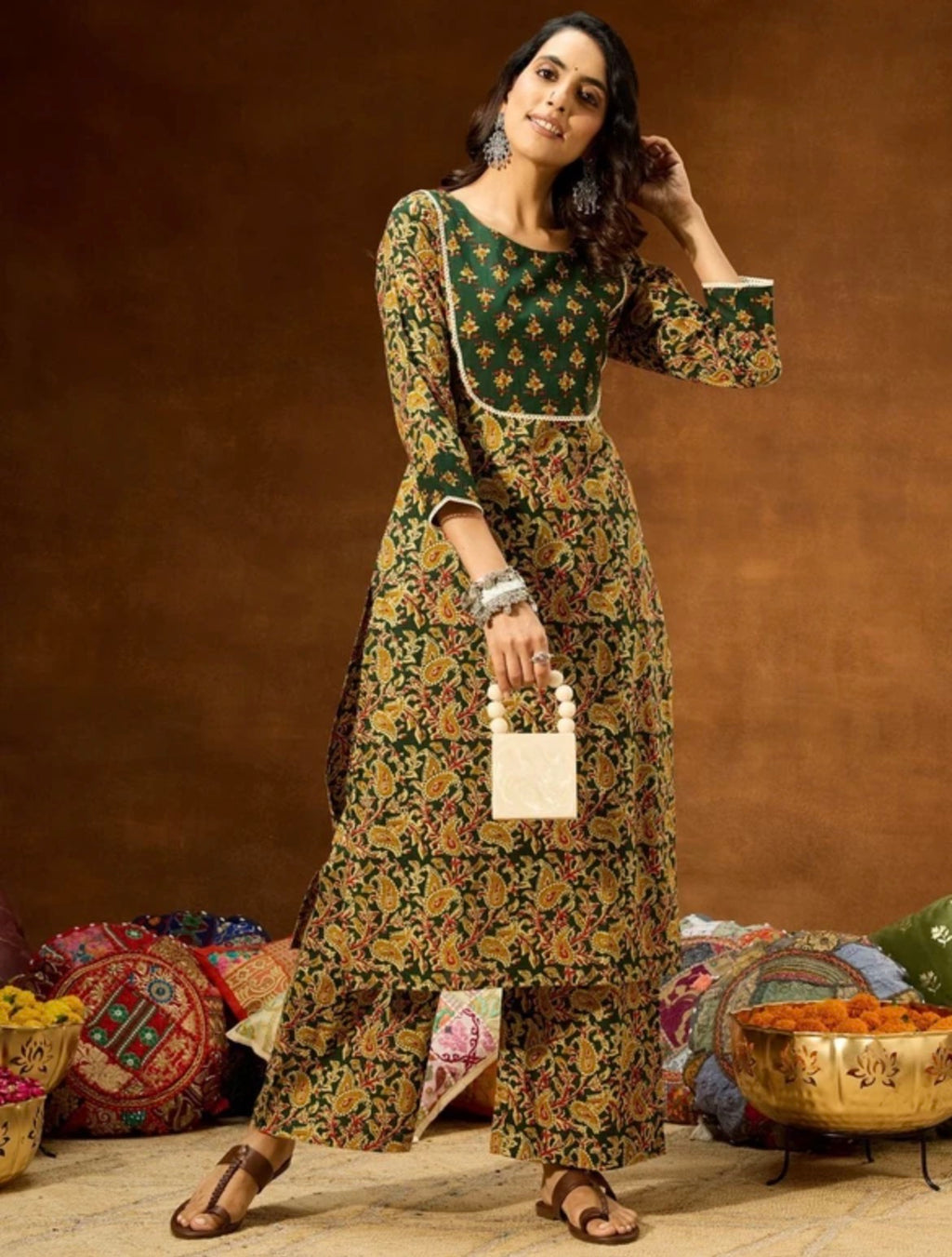 AHIRI’s Pure Cotton Kurti Pant Set