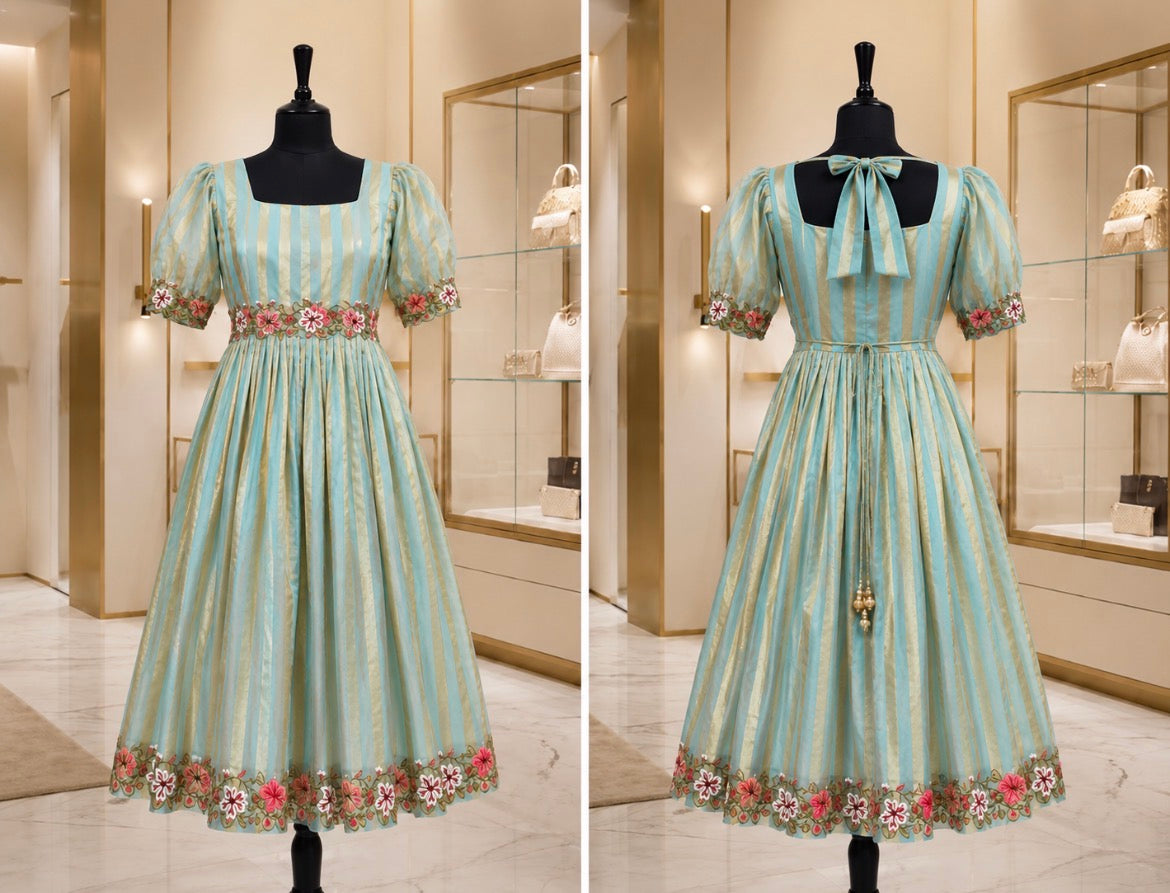 Beautiful Floral Embroidered Dress