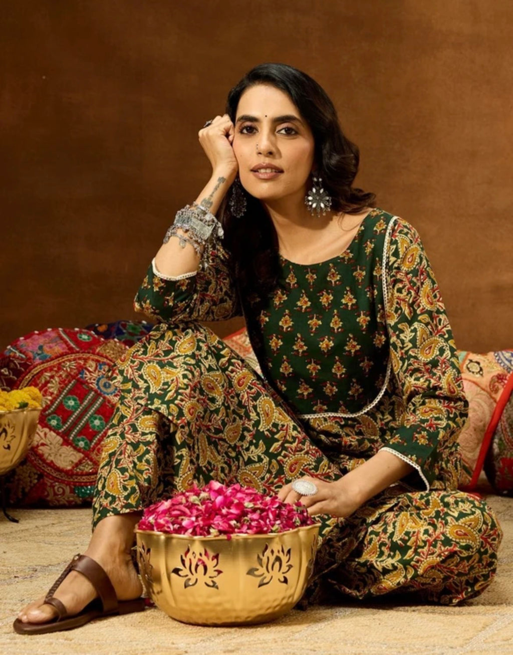 AHIRI’s Pure Cotton Kurti Pant Set