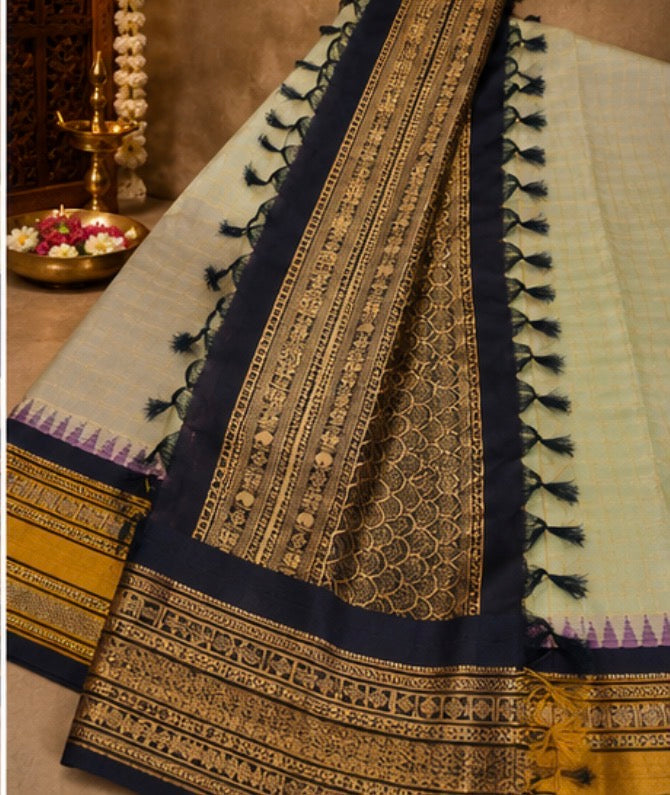 Pure Gadwal Silk Saree