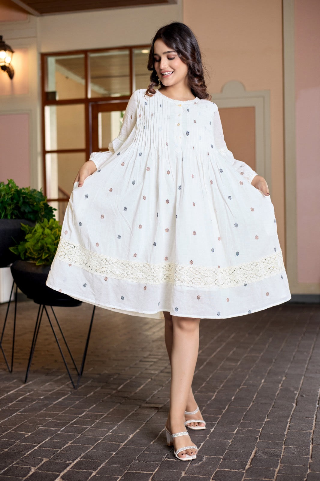 Pure Mul Cotton Gown