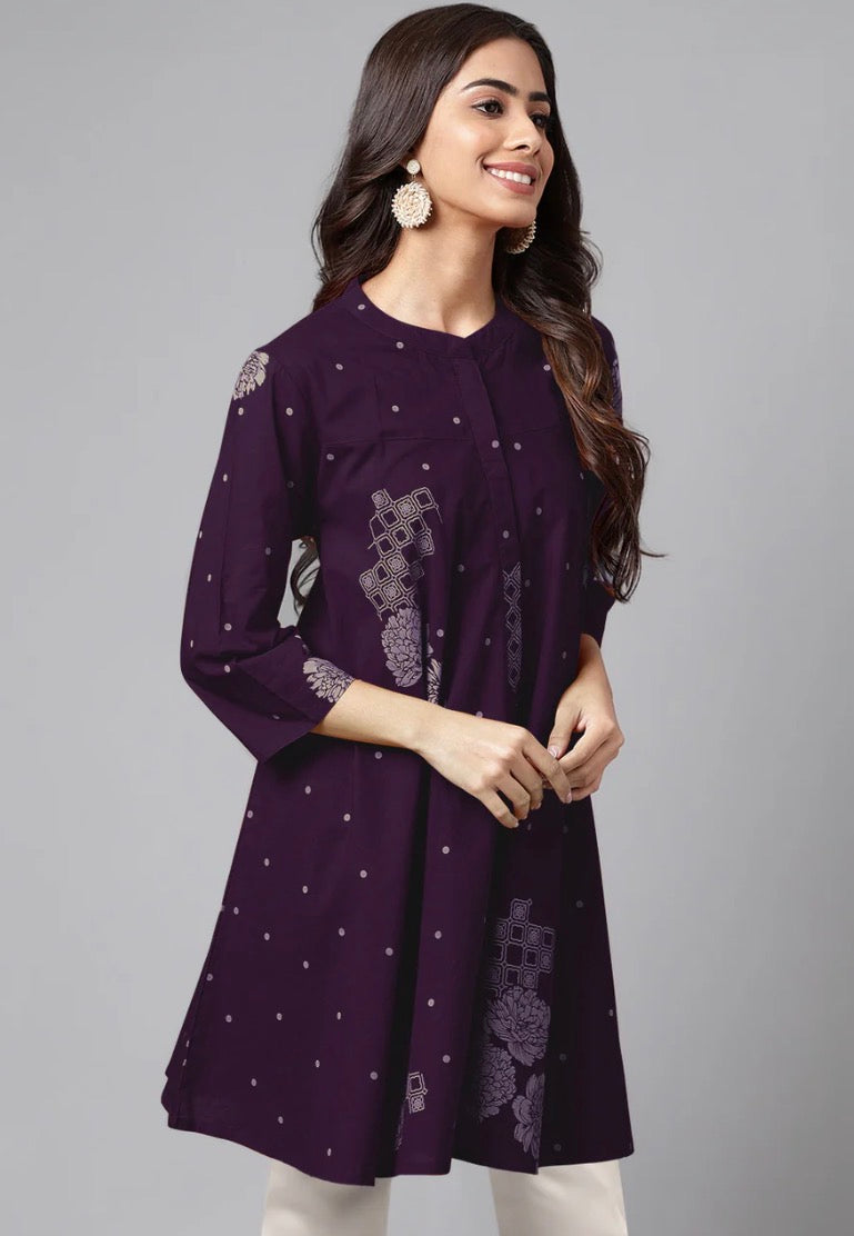 AHIRI’s Bright Cotton Floral Tiered Dress