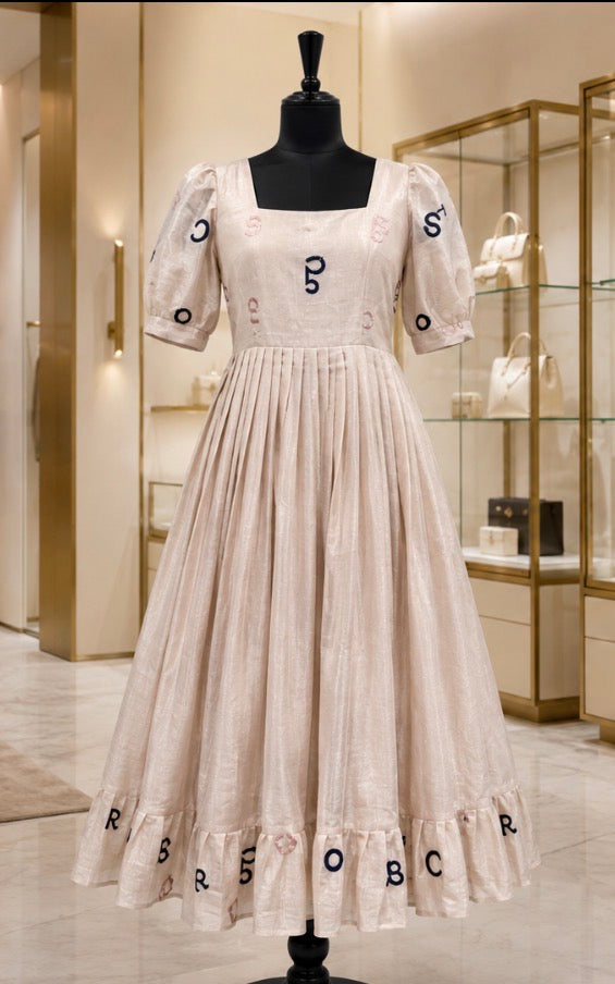 Pure Tissue Fabric Dress