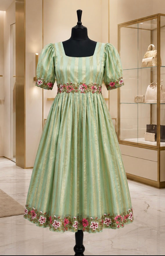 Beautiful Floral Embroidered Dress